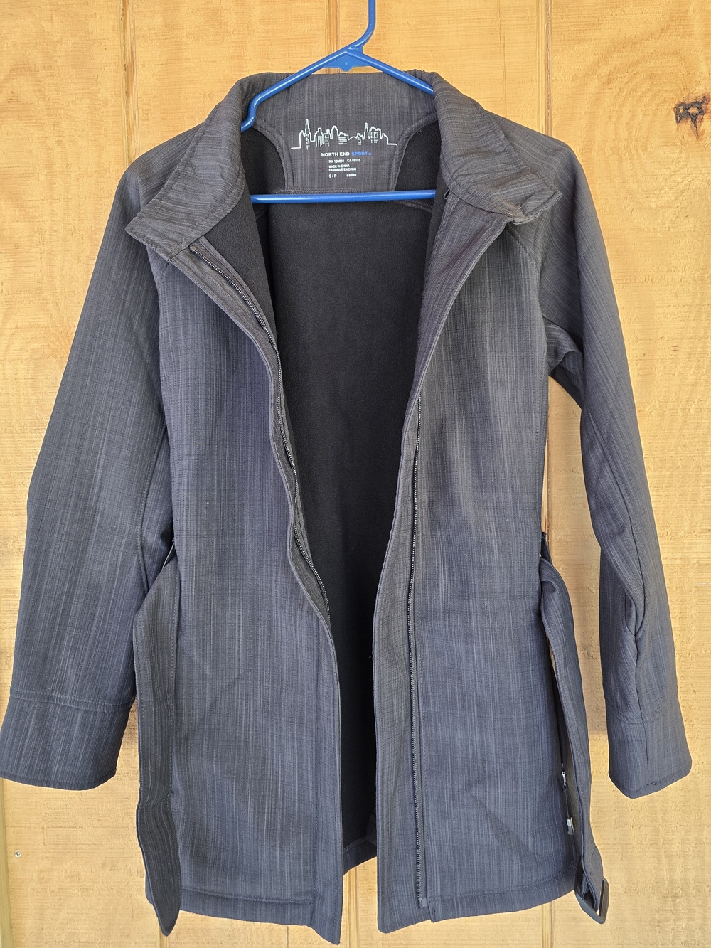 Women’s Charcoal Gray Mid-Length Jacket